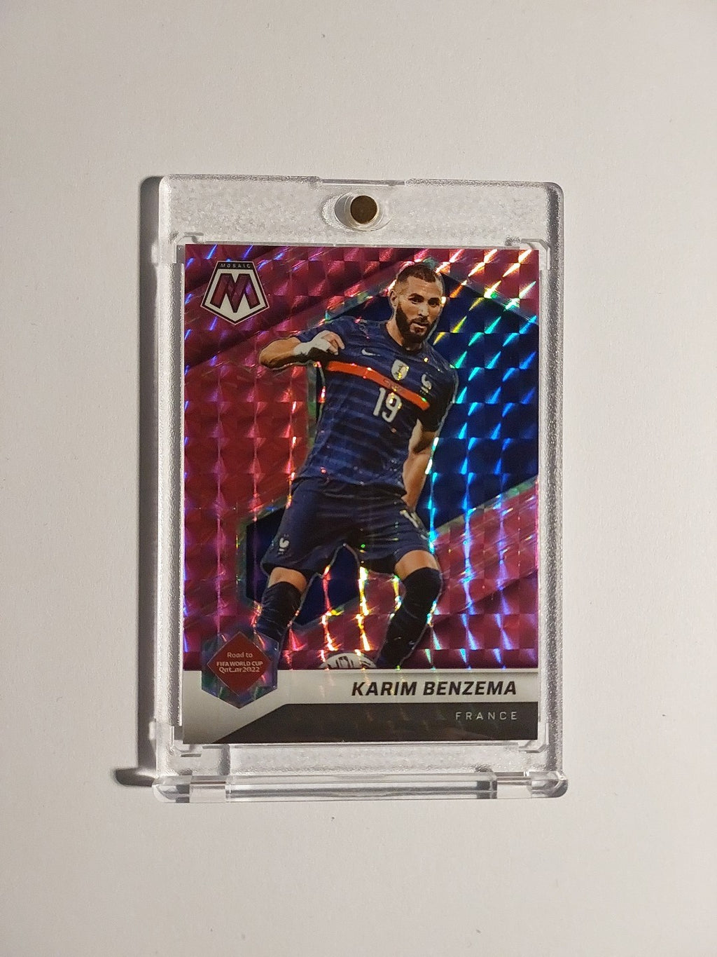 Panini Mosaic 2021-22 Karim Benzema Frankreich Real Madrid Parallel 25/25 Rare – Bild 1
