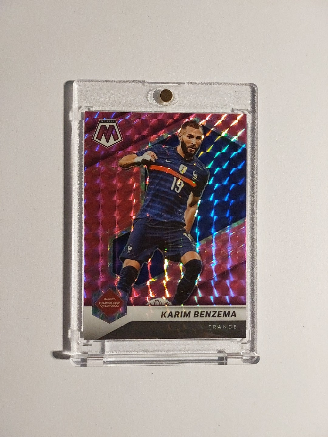 Panini Mosaic 2021-22 Karim Benzema Frankreich Real Madrid Parallel 25/25 Rare – Bild 1