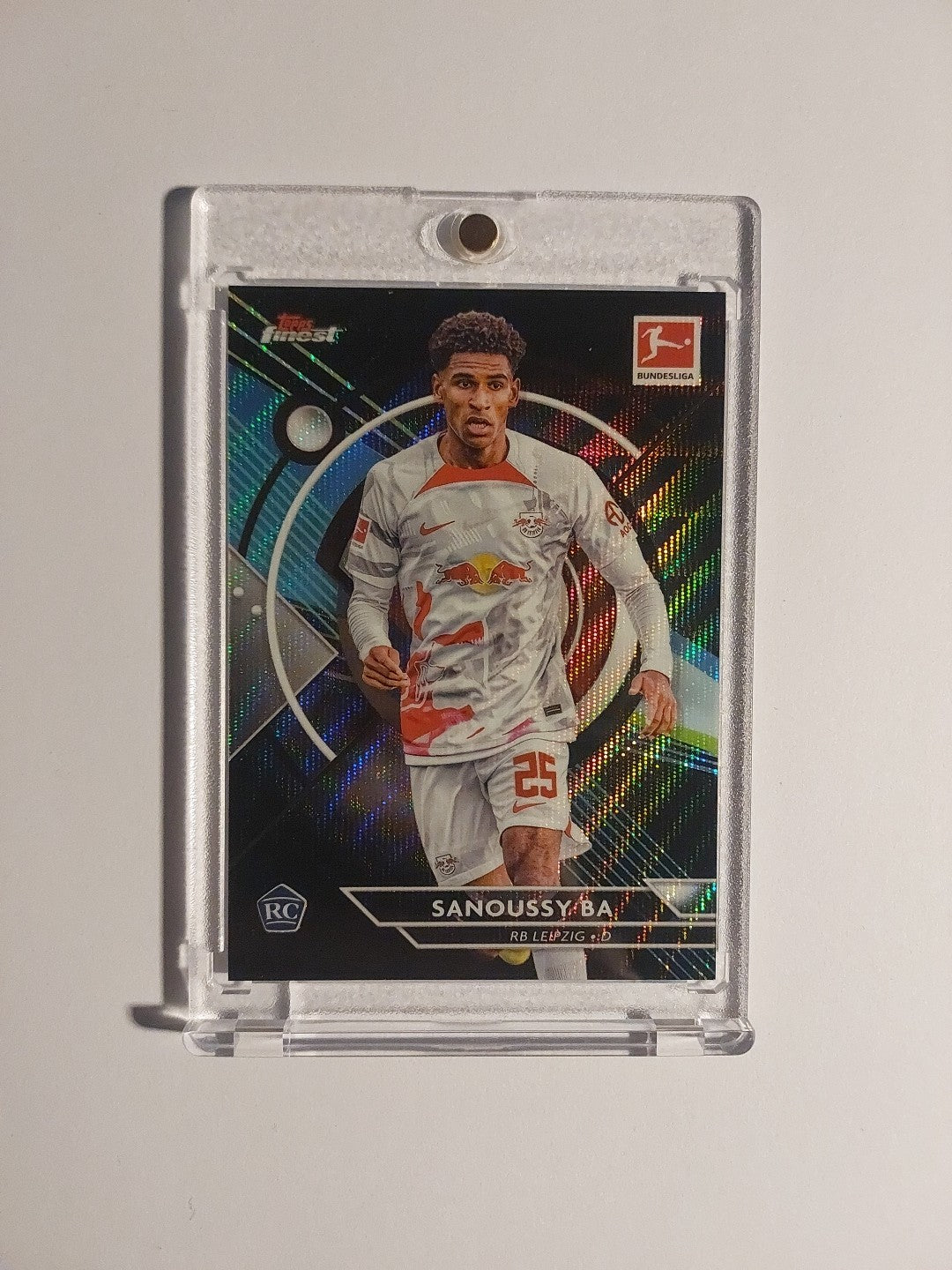 Topps UCC Finest 2022-23 Sanoussy Ba RB Leipzig Parallel 92/199 Refractor Rookie – Bild 1