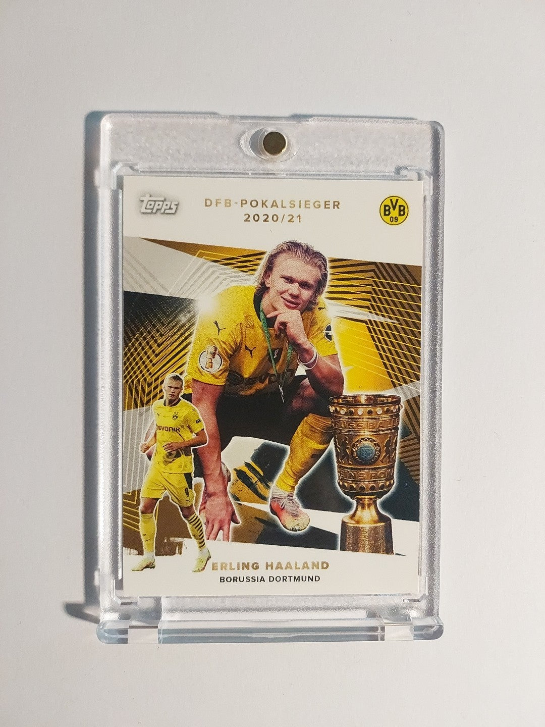 Topps Borussia Dortmund 2020-21 Erling Haaland Parallel Insert Ultra Rare Hit – Bild 1