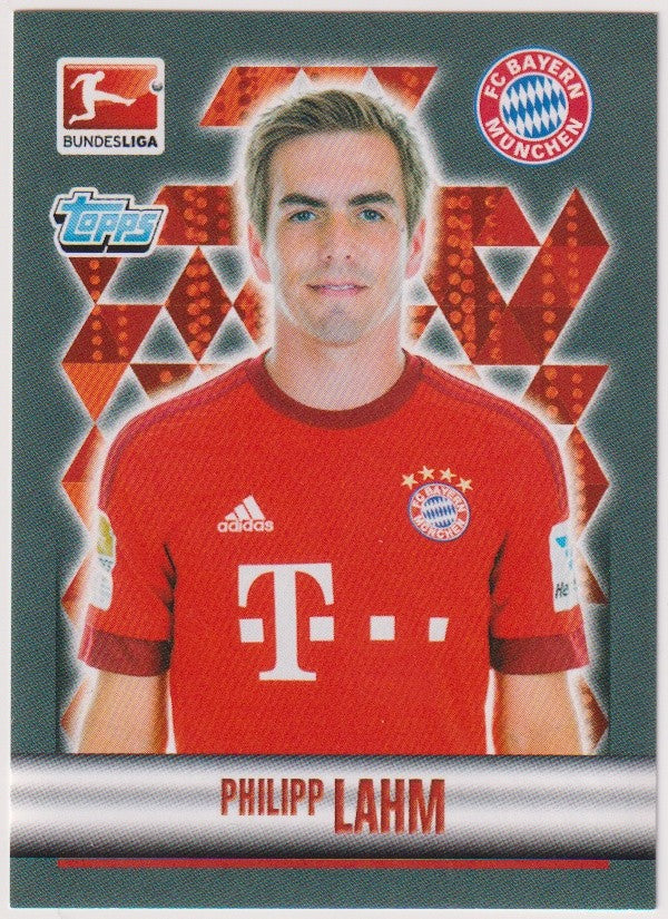 Topps Fußball Bundesliga 2015-16 Philipp Lahm Bayern München Vintage Parallel – Bild 1