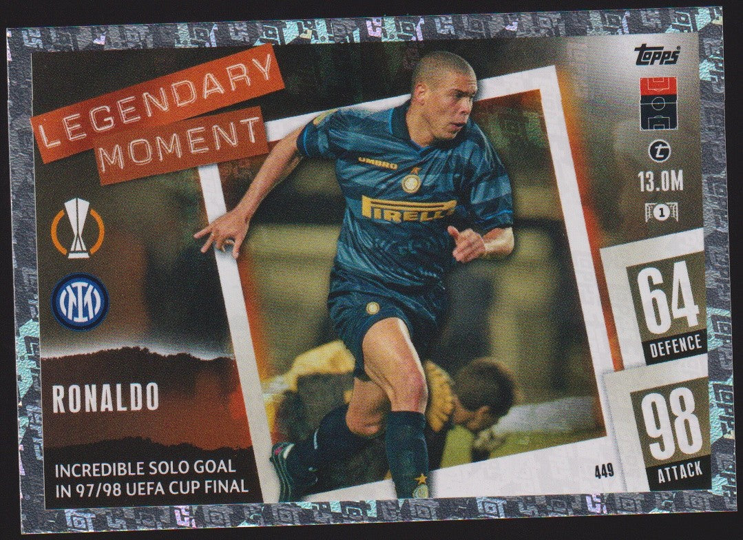Topps Match Attax Trading Card Game Ronaldo FC Internazionale Milano Parallel – Bild 1