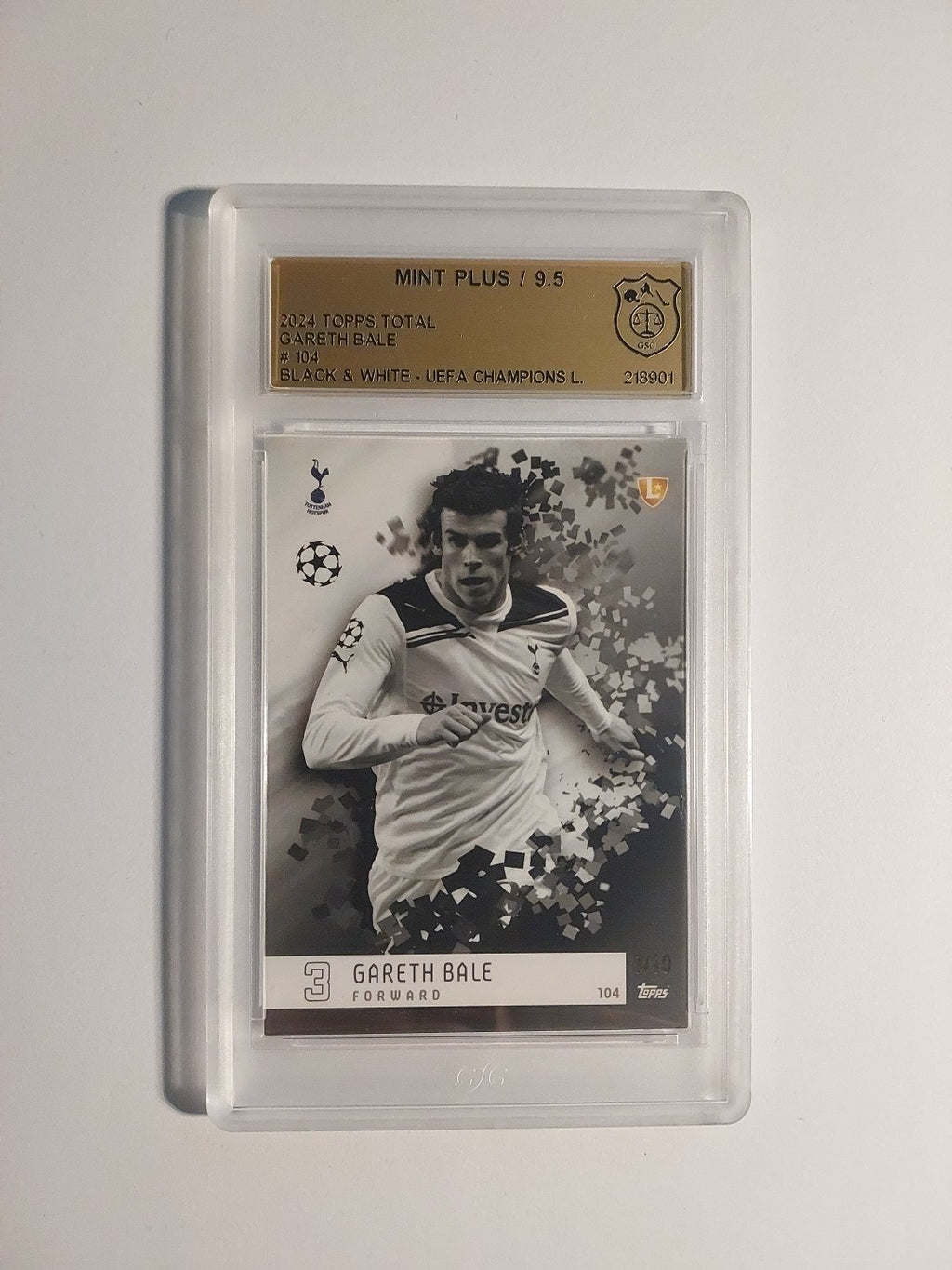 Topps Total 2024-25 Gareth Bale Tottenham Real Madrid Parallel 7/10 GSG 9.5 PSA – Bild 1