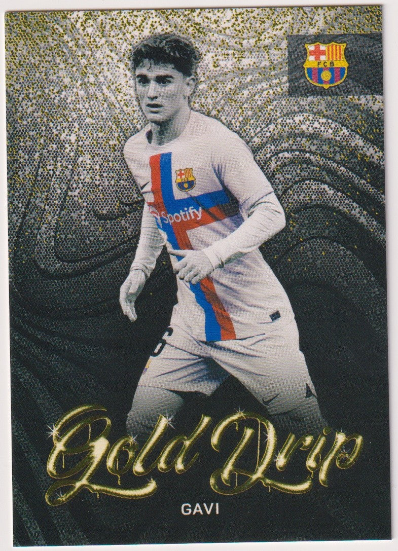 Topps 2021-22 Gavi Fc Barcelona Gold Drip Parallel Rare 47 – Bild 1