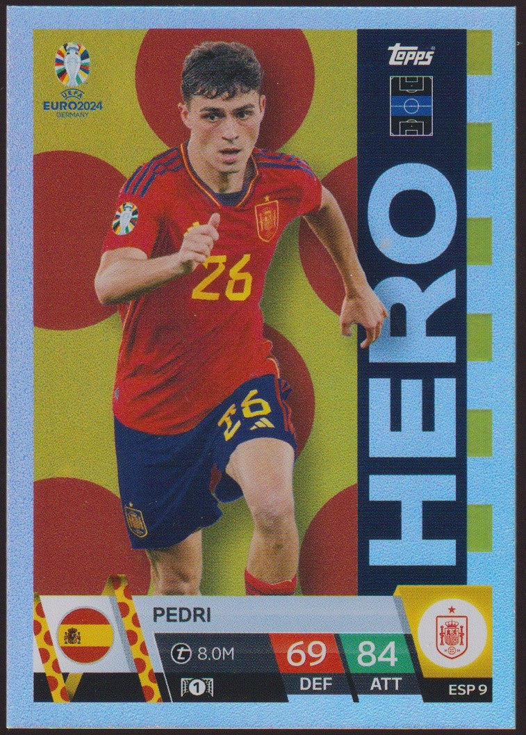 Topps Match Attax 2023-24 Pedri Spanien Parallel Rare – Bild 1