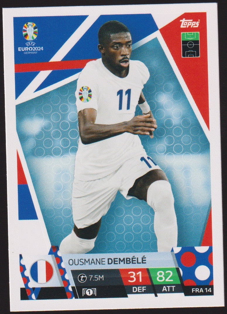 Topps Match Attax 2023-24 Ousmane Dembélé France Parallel Rare – Bild 1
