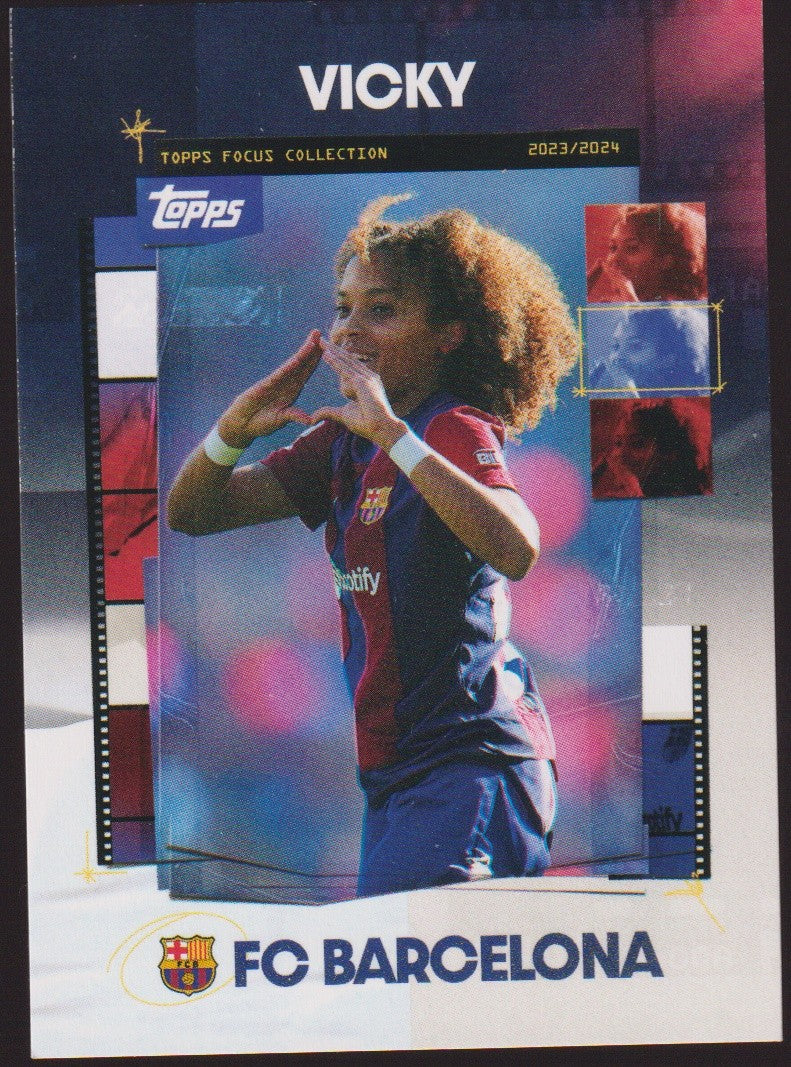 Topps Focus Collection 2023-24 Vicky FC Barcelona 2023/2024 Parallel Rare – Bild 1