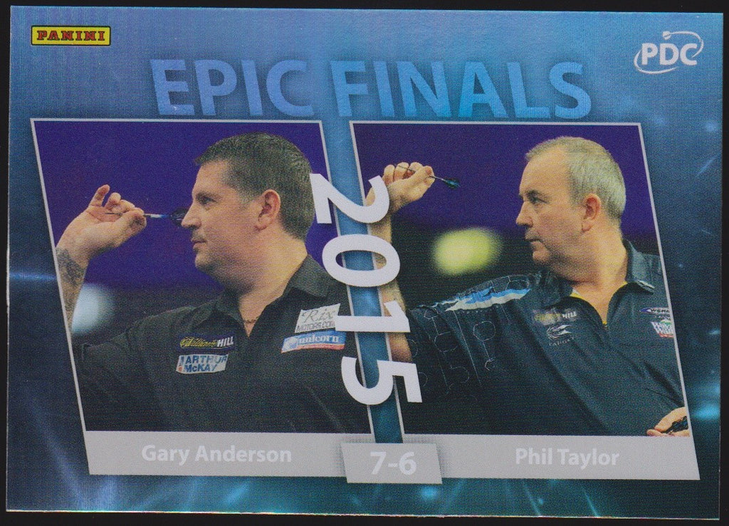 Panini PDC Championship 2026 Gary Anderson & Phil Taylor Refractor Parallel – Bild 1