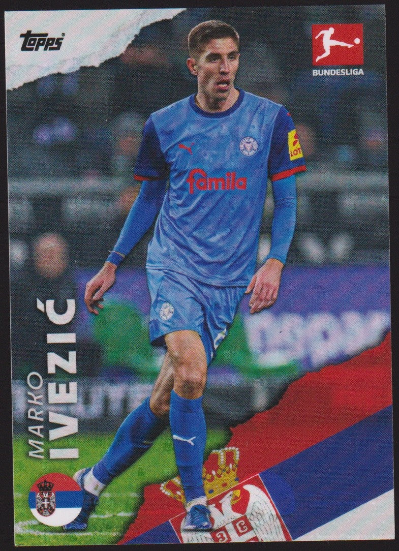 Topps International Stars 2024-25 Marko Ivezić Holstein Kiel BUNDESLIGA Parallel – Bild 1