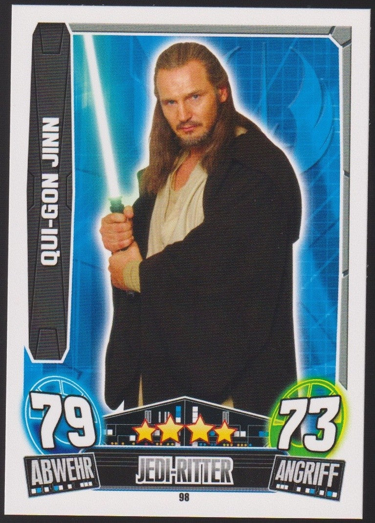 Topps Star Wars 2013 Qui-Gon Jinn Republik Jedi (Film Version) TCG Rare #98 – Bild 1