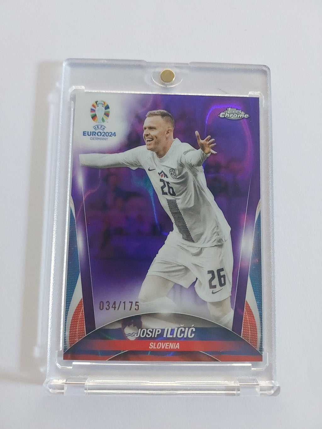 Topps UEFA Euro 2024 Josip Ilicic Slowenien (Parallel: 34/175 + Topps Chrome) – Bild 1