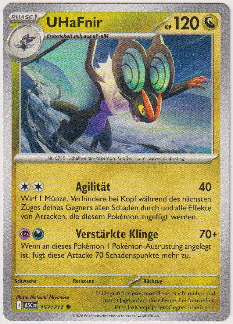 Pokemon TCG UHaFnir #157/217 Uncommon (U) Deutsch 2026 – Bild 1