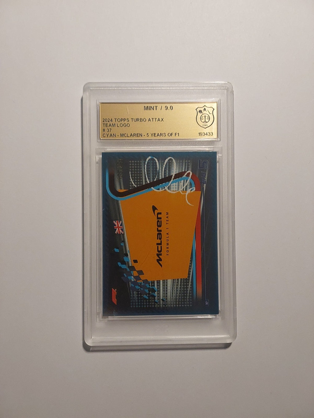 Topps Turbo 2024 McLaren Formula 1 Team Card GSG 9 = PSA Parallel 189/299 Rare – Bild 1