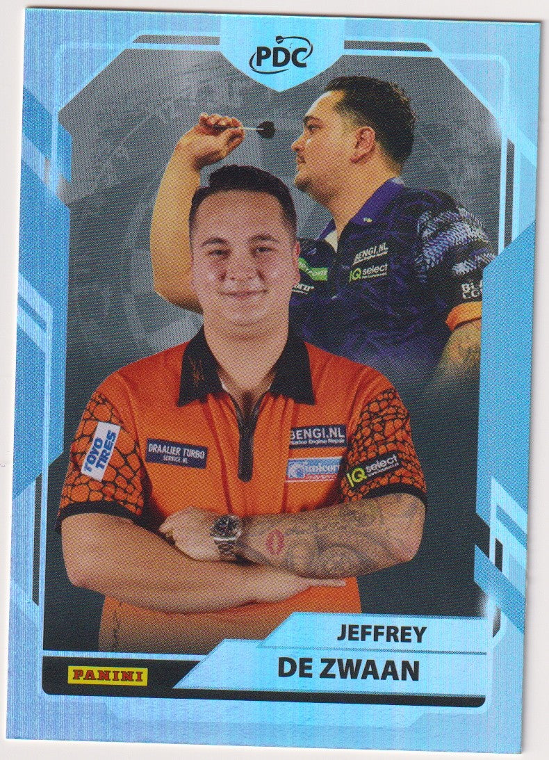 Panini PDC World Championship 2026 Jeffrey De Zwaan Refractor Parallel – Bild 1