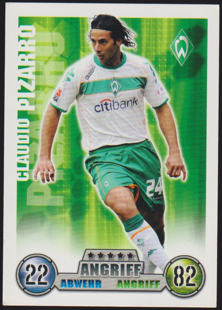 Topps Match Attax Claudio Pizarro Werder Bremen Bundesliga Parallel Rare – Bild 1