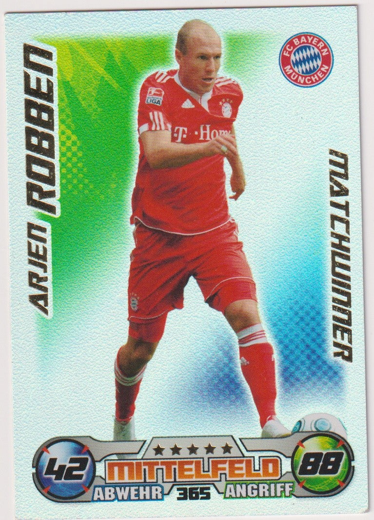 Topps Match Attax 2013-14 Arjen Robben FC Bayern München Bundesliga Parallel 42 – Bild 1
