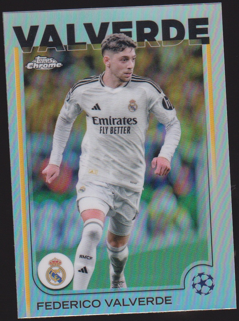 Topps Chrome 2023-24 Federico Valverde Real Madrid C.F. Parallel Refractor – Bild 1