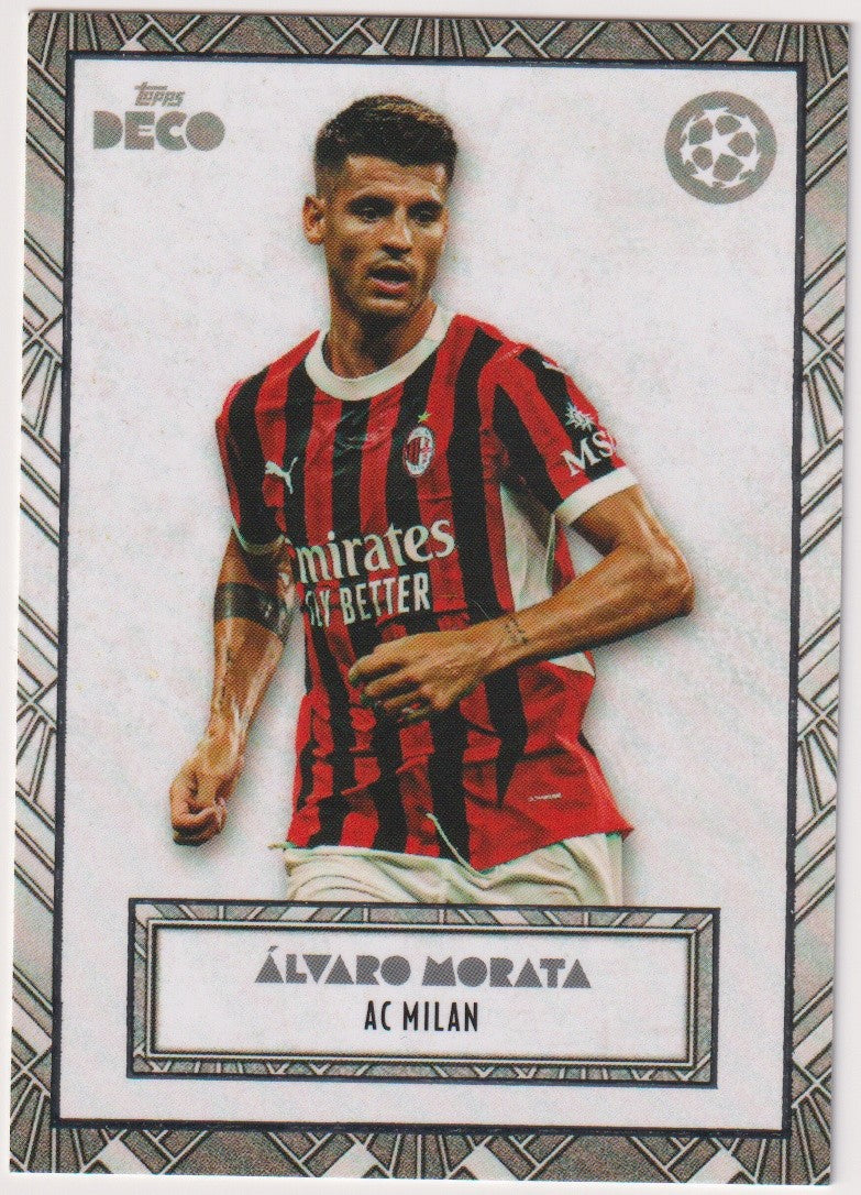 Topps Deco 2023-24 Álvaro Morata AC Milan Parallel Rare – Bild 1