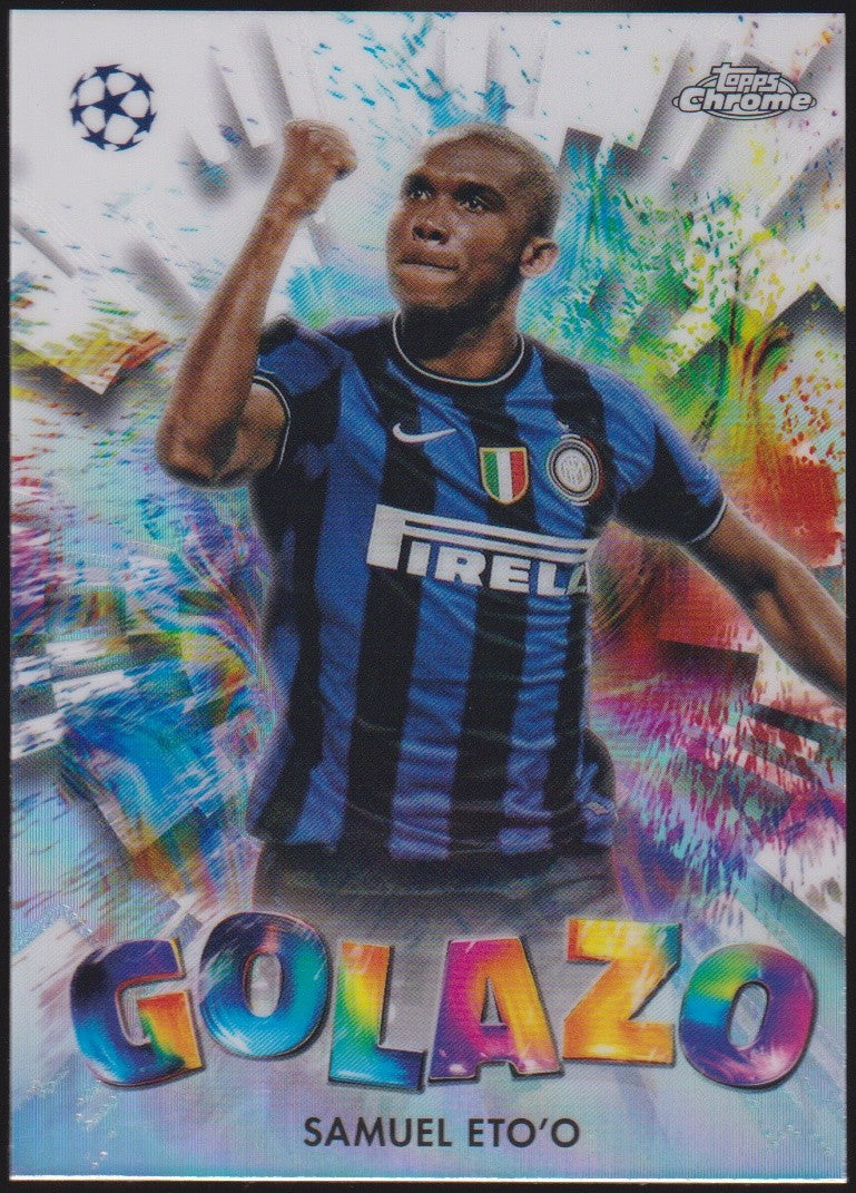 Topps Chrome 2024-25 Samuel Eto'o FC Internazionale Milano Parallel Rare – Bild 1