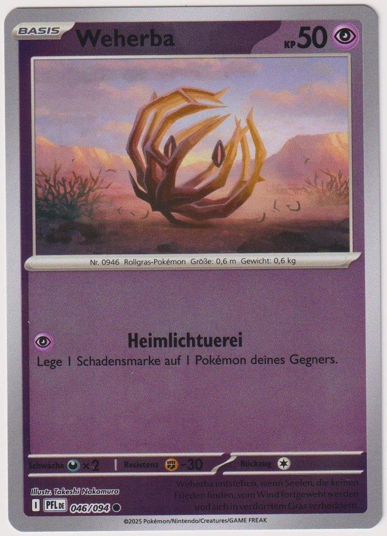 Pokemon TCG Bramblin #46/094 Common (C) Reverse Holo Deutsch 2025 – Bild 1