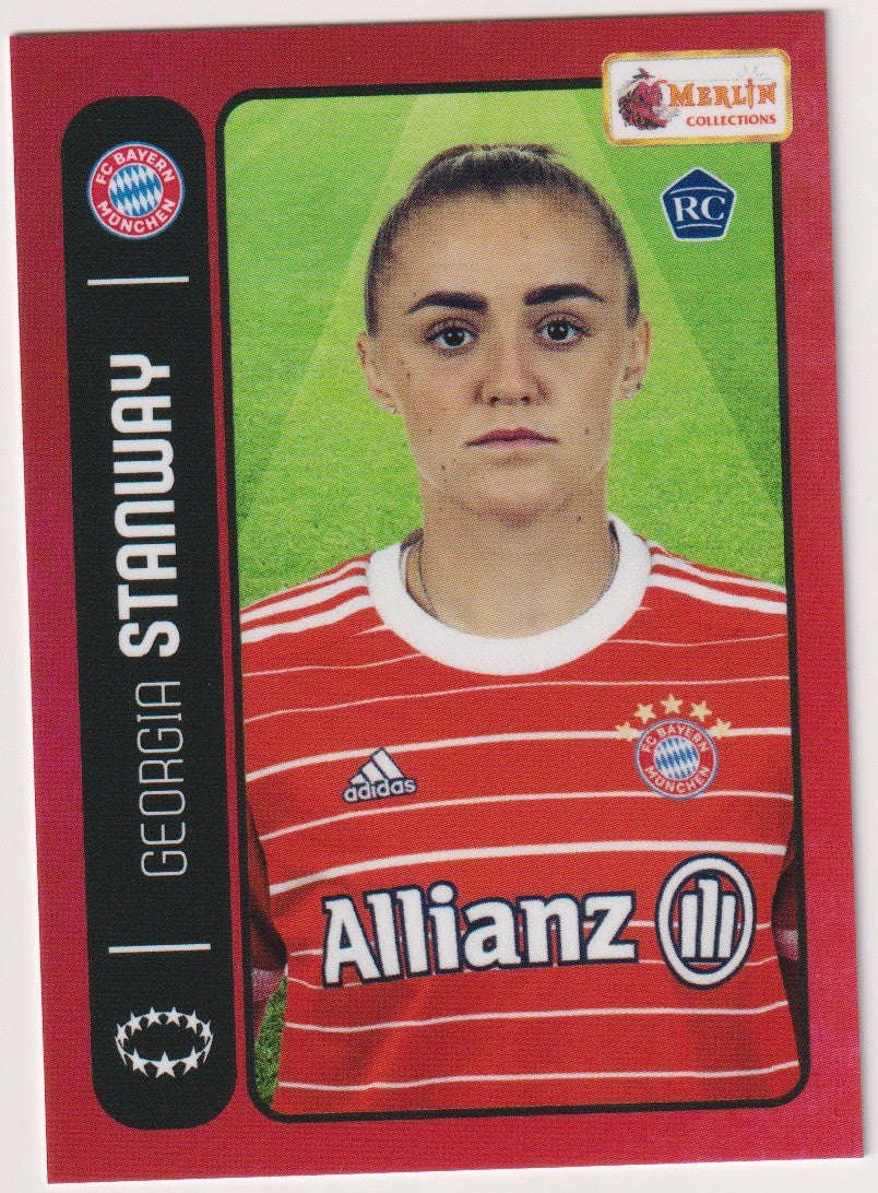 Topps Merlin Heritage Card Collection 2023-24 Georgia Stanway Rookie Bayern – Bild 1