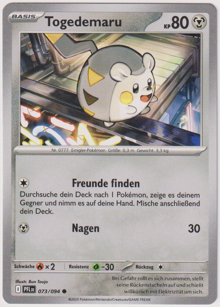 Pokemon TCG Togedemaru #73/094 Common (C) Deutsch 2025 – Bild 1