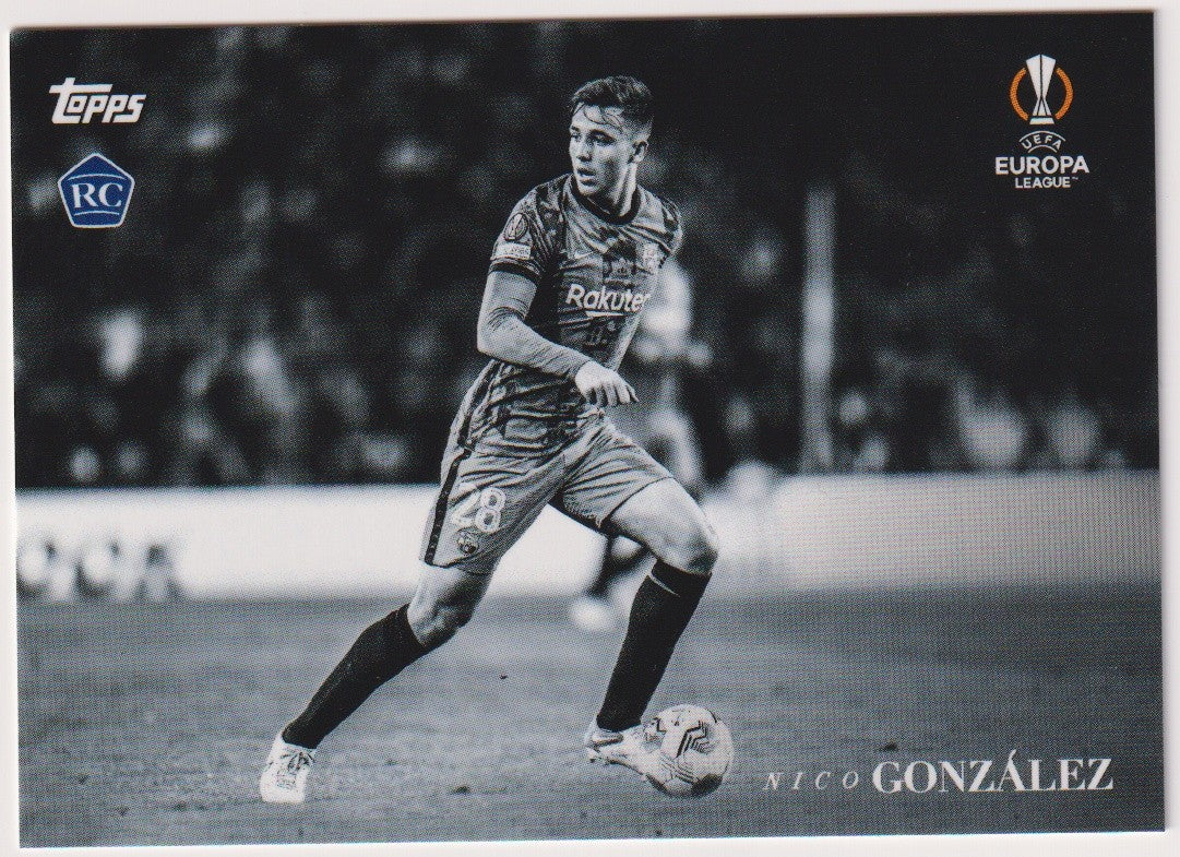 Topps 2021-22 Nico González Rookie FC Barcelona Parallel Rare – Bild 1