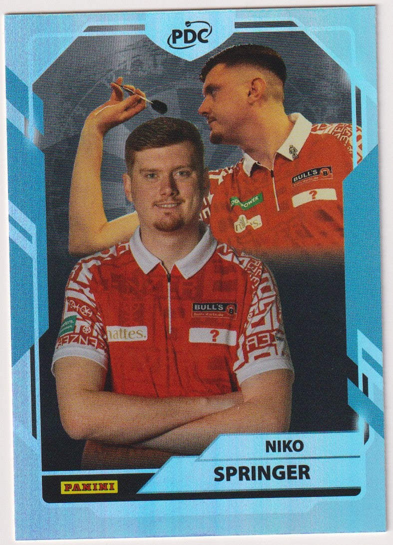 Panini PDC World Championship 2026 Niko Springer Refractor Parallel – Bild 1