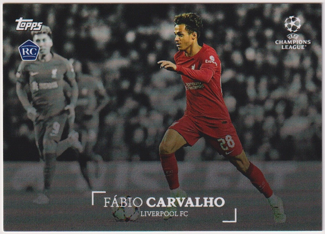 Topps 2022-23 Fábio Carvalho Liverpool FC Parallel Rare Simplicidad Rookie – Bild 1