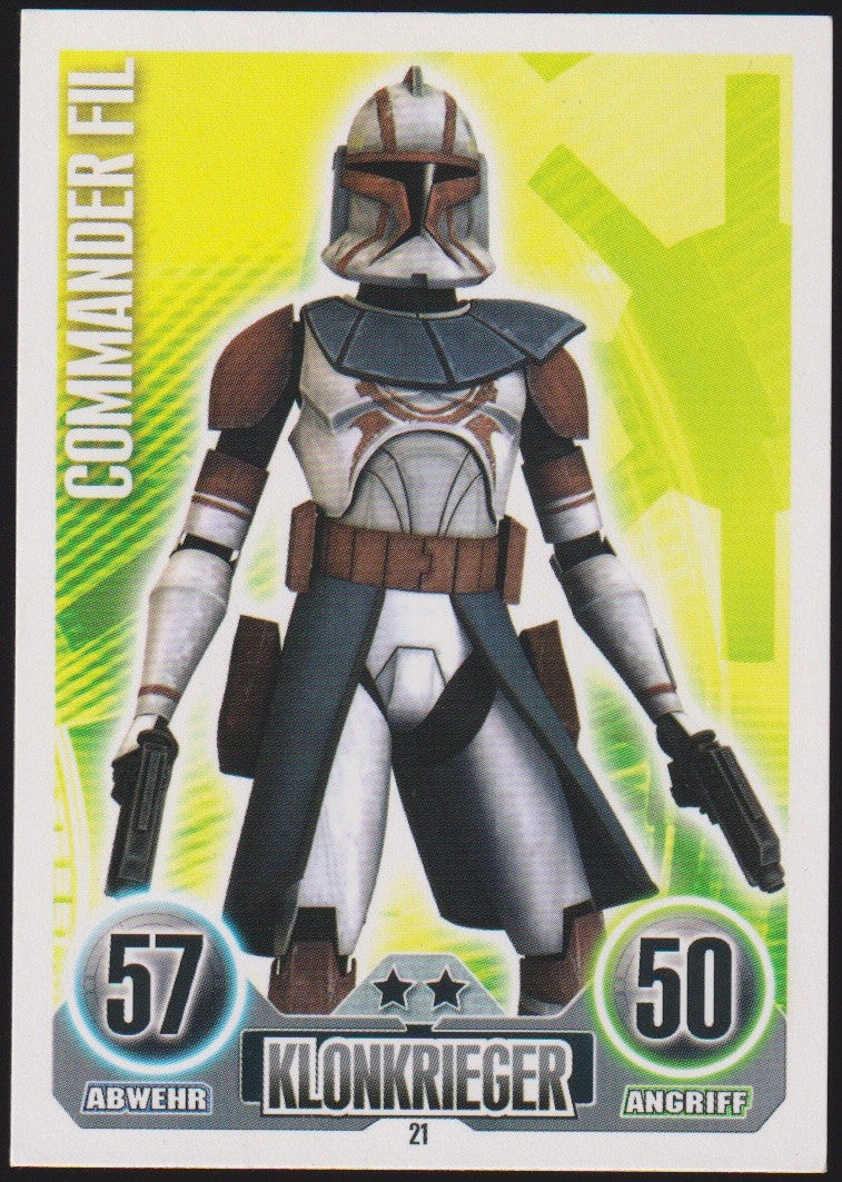 Topps Star Wars 2010 Commander Fil Republik Die Klonkrieger TCG Rare Nr. 21 – Bild 1