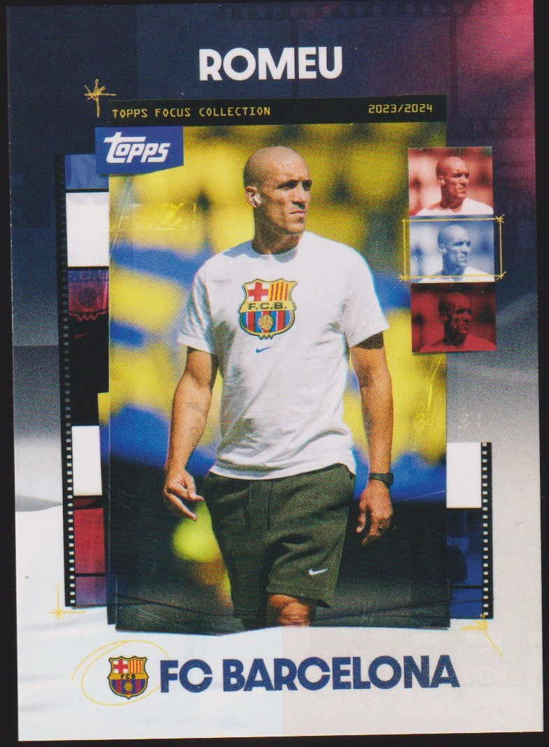 Topps Focus Collection 2023-24 Romeu FC Barcelona 2023/2024 Parallel Rare – Bild 1