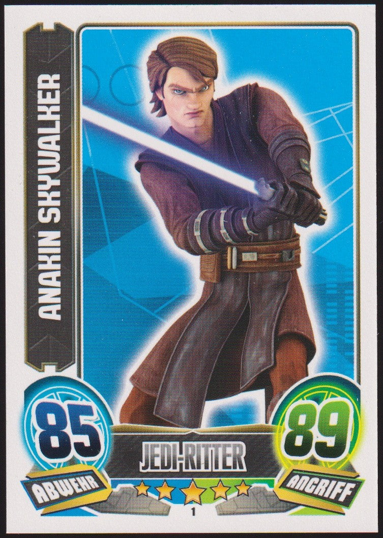 Topps Star Wars 2015 Anakin Skywalker Republik Jedi-Ritter TCG Rare – Bild 1