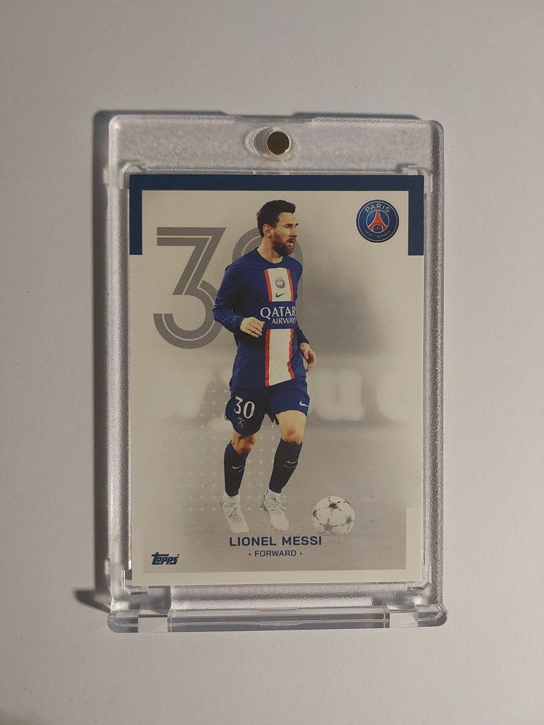 Topps PSG Team Set 2022-23 Lionel Messi Argentinien Parallel Ultra Rare Hit – Bild 1