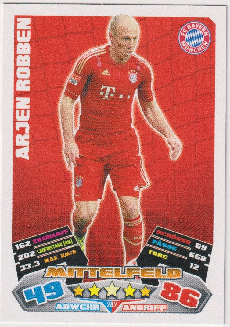 Topps Match Attax Arjen Robben FC Bayern München BUNDES-LIGA Parallel Rare 49 – Bild 1