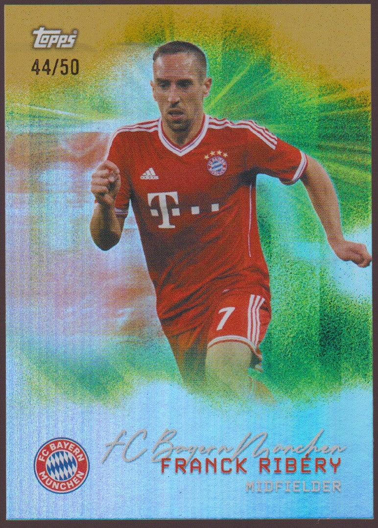 Topps 2024-25 Franck Ribery FC Bayern München Parallel 44/50 Refractor – Bild 1