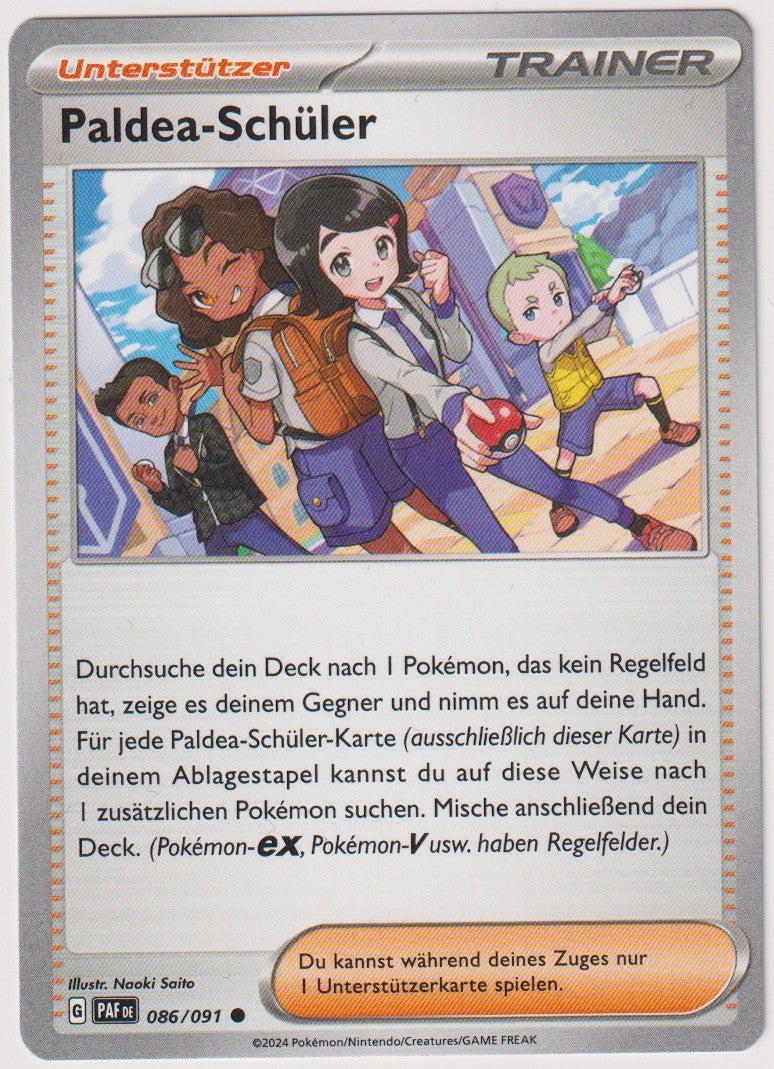 Pokemon TCG Paldea-Schüler #86/091 Common (C) Deutsch – Bild 1