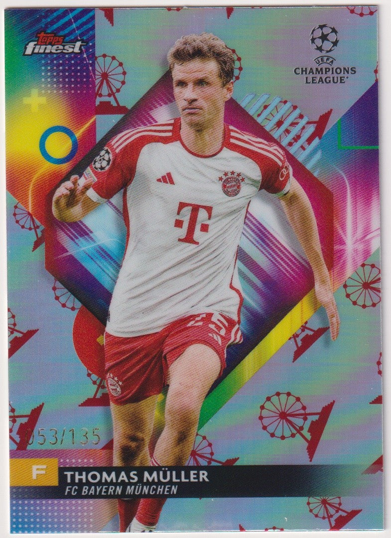 Topps Finest 2022-23 Thomas Müller Bayern München 2022/23 UEFA Club – Bild 1