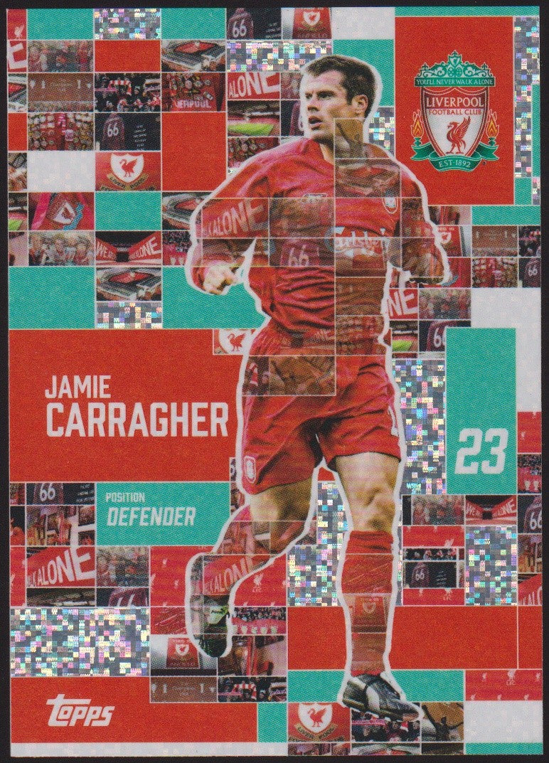 Topps Official 2023-24 Jamie Carragher Liverpool Football Club FC Parallel – Bild 1