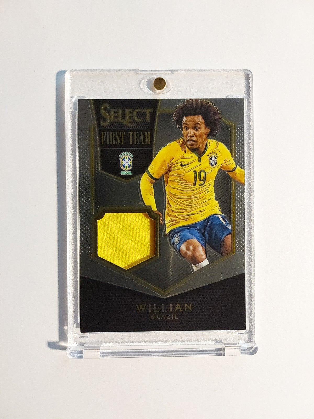 Panini Select 2015-16 Willian Patch Relic Brasilien Chrome Parallel 11/199 Rare – Bild 1