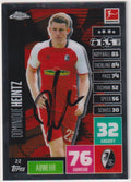 Topps Chrome 2023-24 Dominique Heintz On Card Auto Sport-Club Freiburg Match – Bild 1