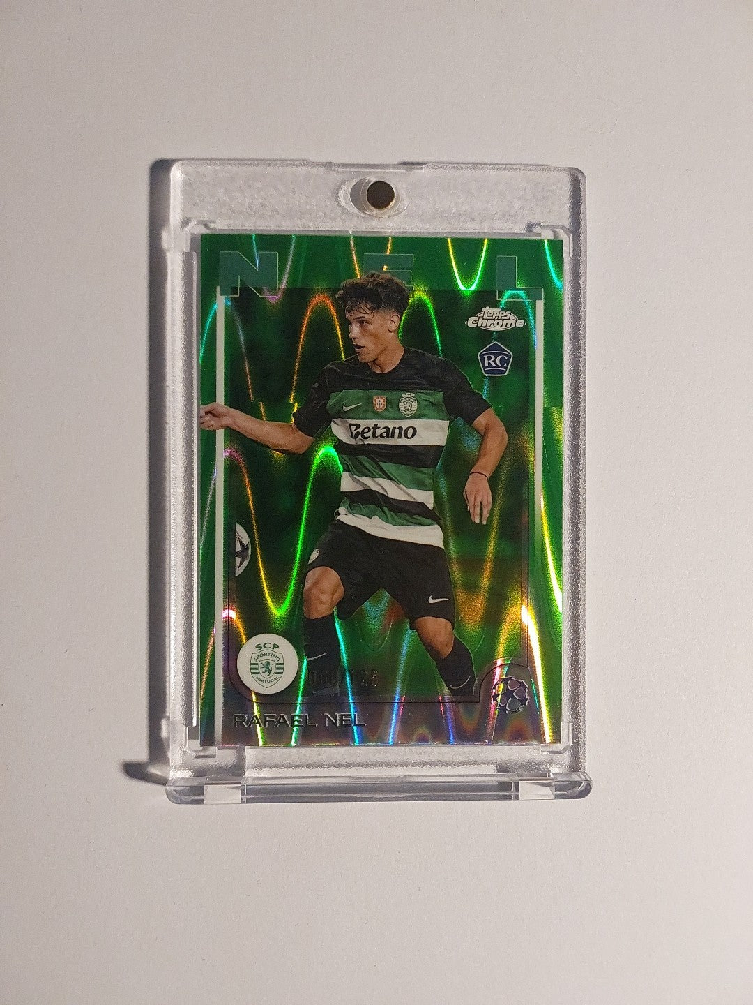 Topps UCC Flagship 2024-25 Rafael Nel Sporting Lissabon Parallel 66/125 Rare RC – Bild 1