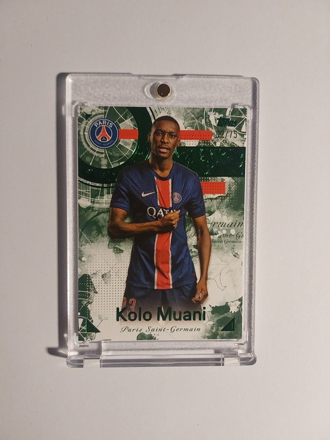 Topps Premium Paris Saint-Germain 2025-26 Randal Kolo Muani Parallel 62/75 Rare – Bild 1