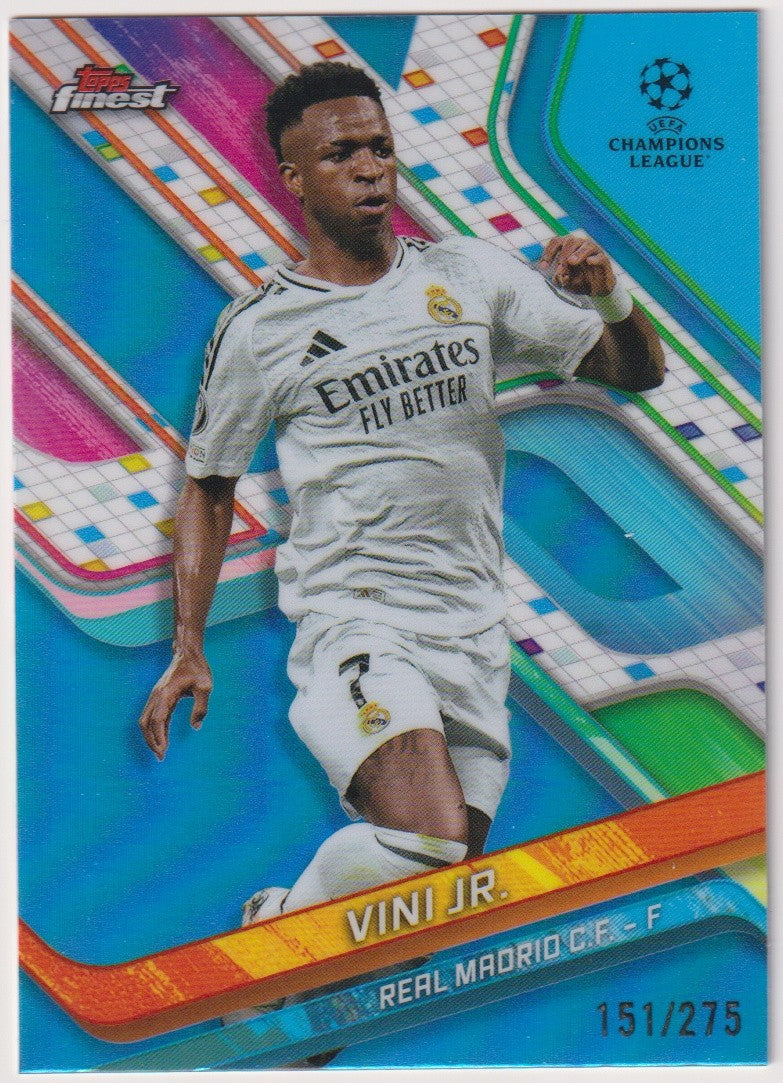 Topps Finest 2023-24 Vini Jr. Real Madrid C.F. Parallel 151/275 Rare – Bild 1