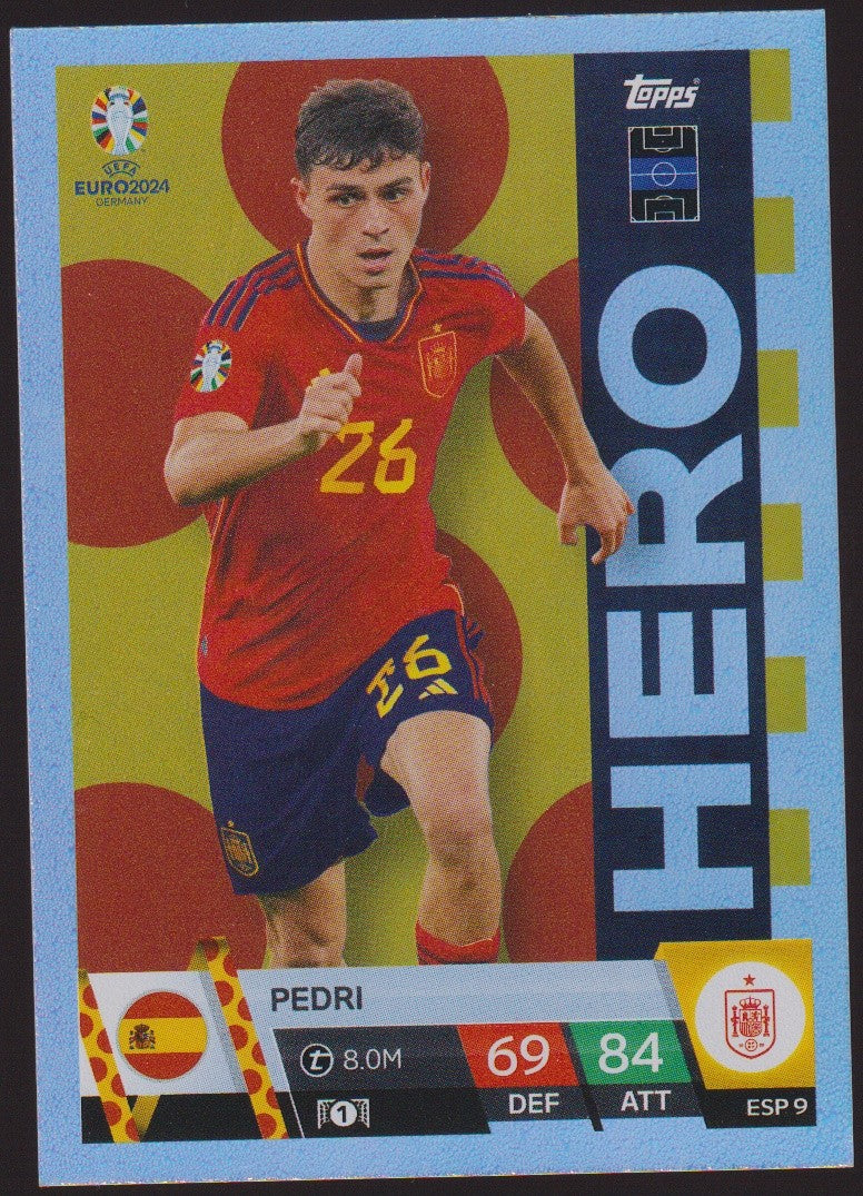 Topps Match Attax 2023-24 Pedri Spanien Parallel Rare – Bild 1