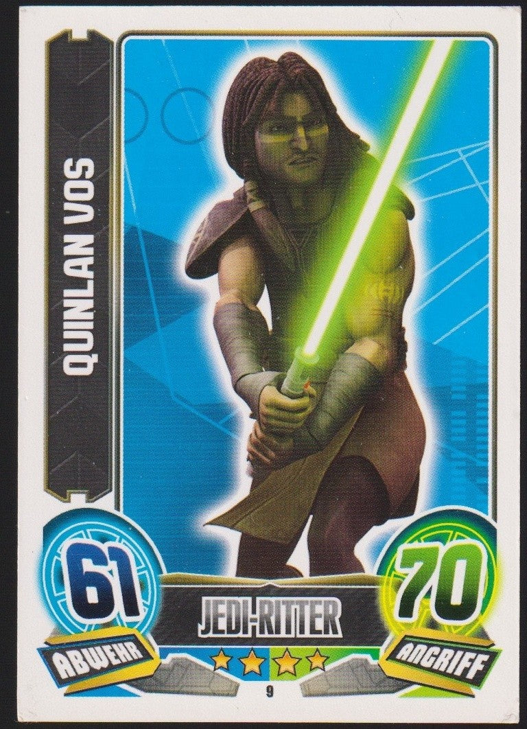 Topps Star Wars 2011 Quinlan Vos Republik Jedi-Ritter TCG Rare #61 – Bild 1