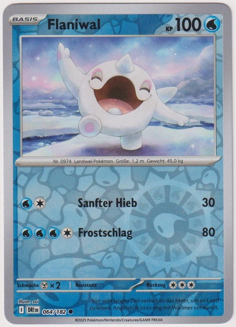 Pokemon TCG Cetoddle #64/182 Common (C) Reverse Holo Deutsch 2025 – Bild 1