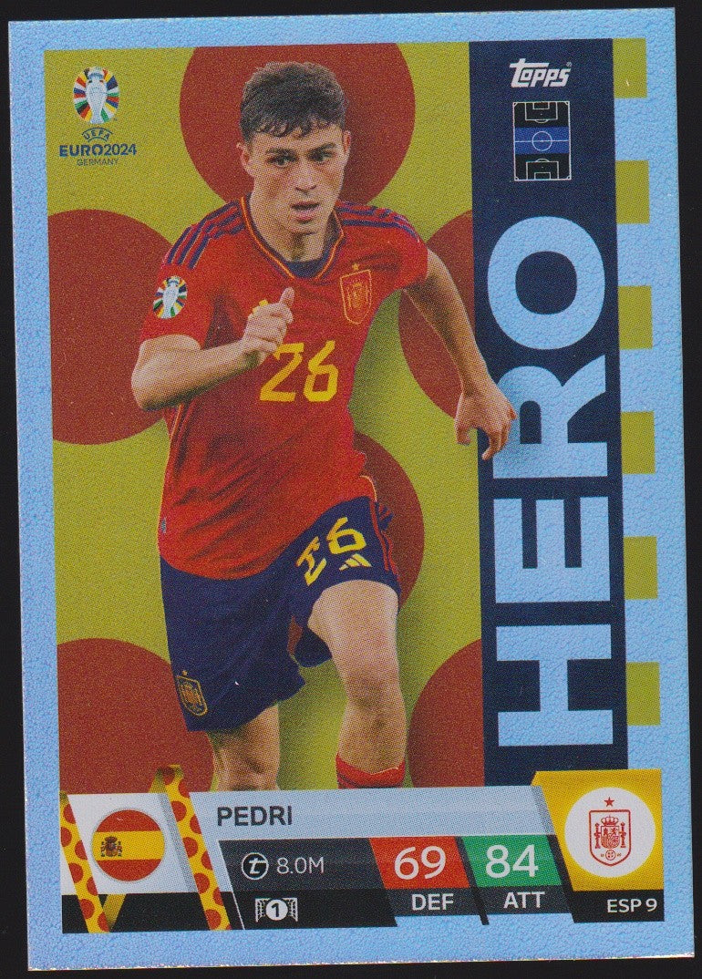 Topps Match Attax 2023-24 Pedri Spanien Parallel Rare – Bild 1