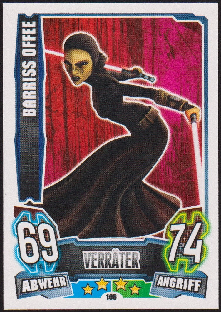 Topps Star Wars 2013 Barriss Offee Ehemaliger Jedi TCG Rare #106 – Bild 1