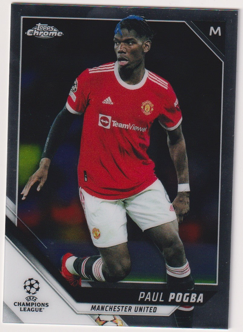 Topps Chrome 2022-23 Paul Pogba Manchester United Parallel Rare Nr. 155 – Bild 1