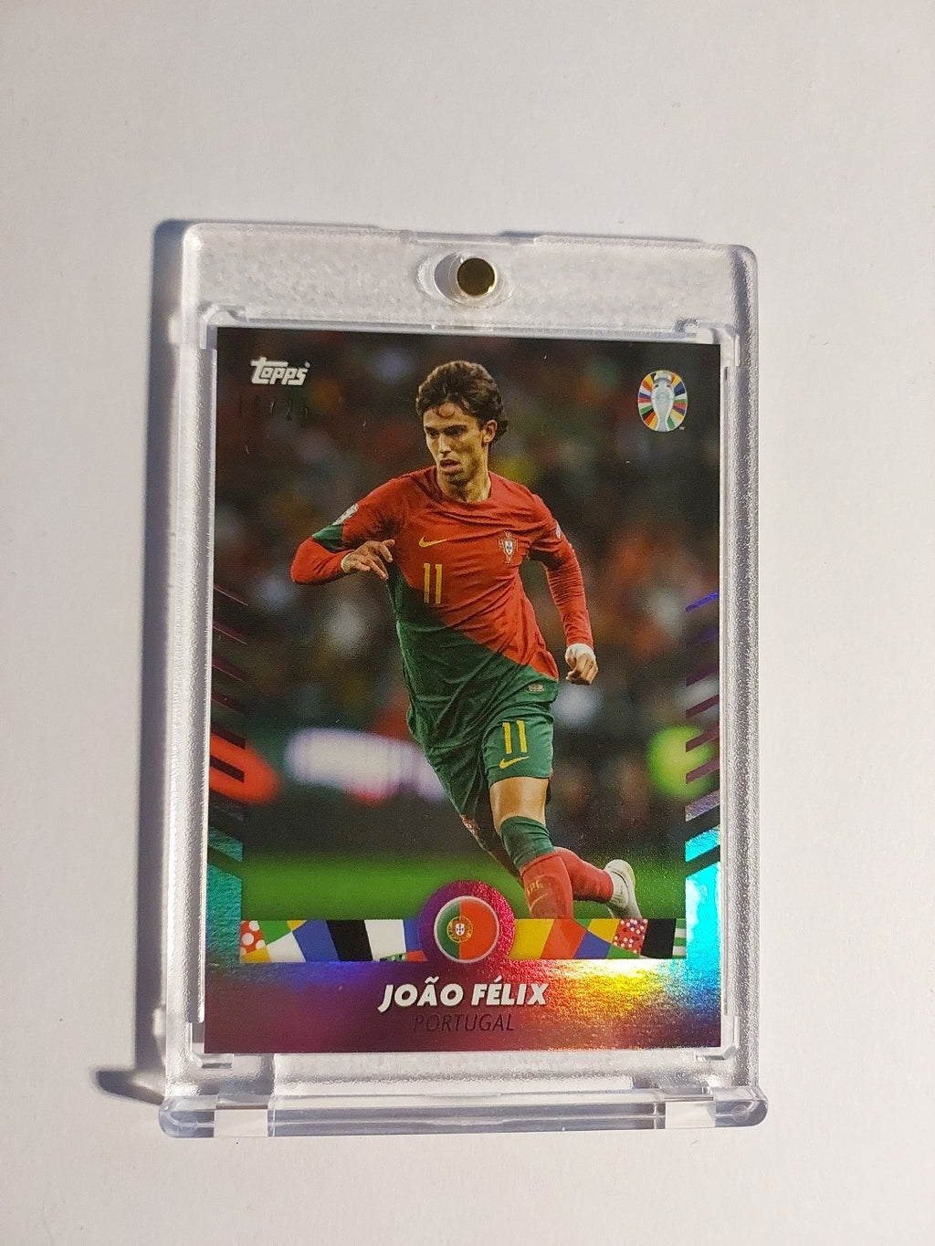Topps Uefa Euro 2024 Joao Felix Portugal Parallel 16/25 Refractor Ultra Rare Hit – Bild 1